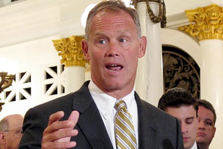 A part of the legislative agenda for House Majority Leader Mike Turzai (R., Allegheny) is his bill to auction off the retail and wholesale operations of the state Liquor Control Board. (Marc Levy / Associated Press)