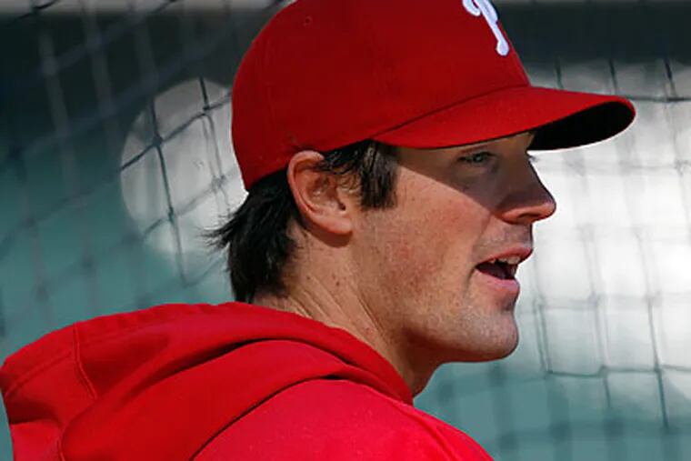 Cole Hamels will take the mound in Game 3 of the NLCS this afternoon. (David Maialetti/Staff Photographer)