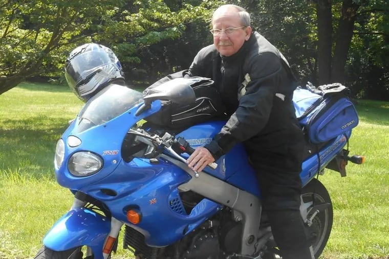 Jim Reynolds rode his motorcycle 5,400 miles to raise money for CASA in Delco, a nonprofit that matches foster children with adult advocates.