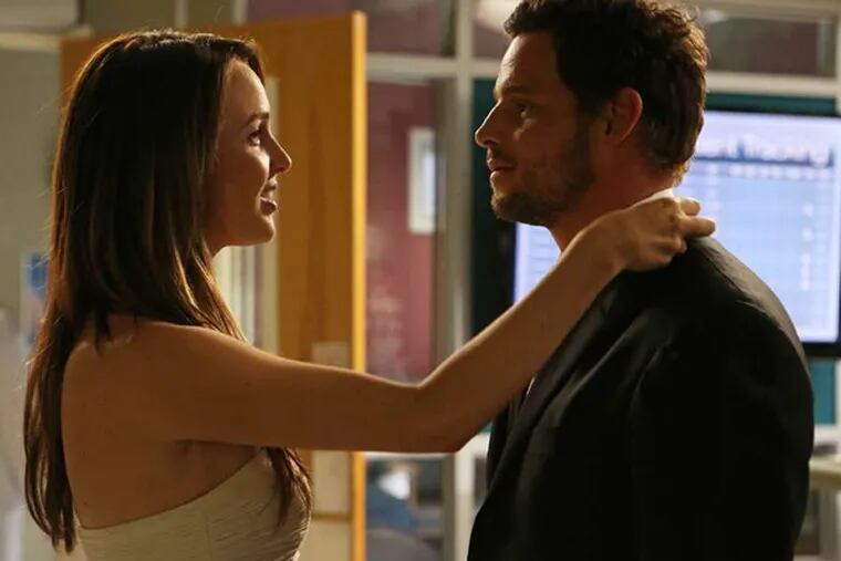 In &quot;Puttin' on the Ritz&quot; episode of &quot;Grey's Anatomy,&quot; Justin Chambers' character Alex reveals an emotional secret to Jo Wilson, played by Camilla Luddington. The show airs Thursday at 9 p.m. on ABC.