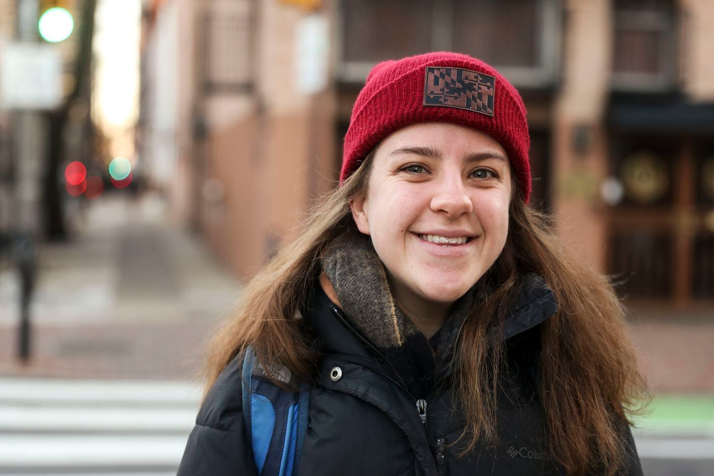 Mary Addison stands on Pine Street in Graduate Hospital. A U.S. Census Bureau survey says the neighborhood has the highest median household income in the city.