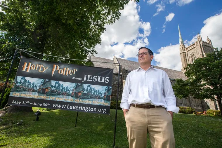 Langdon Palmer, the pastor at Leverington Church, is preaching an eight-week series of sermons called Harry Potter Meets Jesus, about scenes from Harry Potter that "illustrate important biblical truths."