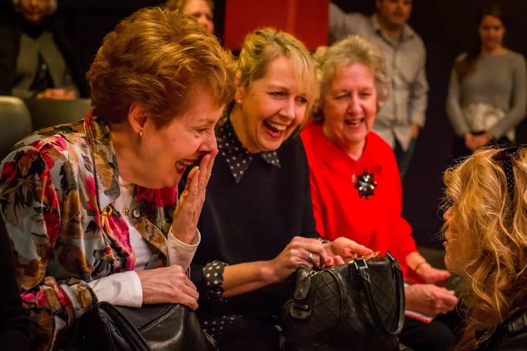 Monica Horan Rosenthal (center) with her mother, Selma Horan (right), and actress Georgia Engel, who played her mother on "Everybody Loves Raymond," at the November 2017 dedication of the Arden Theatre's Bob and Selma Horan Studio Theatre. Rosenthal is on the Arden board and, along with her husband, Phil, who created "Raymond," is an honorary producer of "My General Tubman."