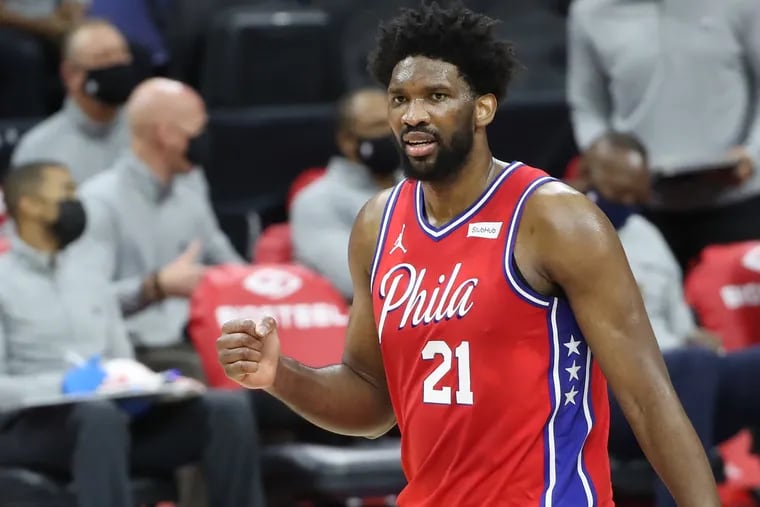 Joel Embiid missed Sunday night’s games against the Cleveland Cavaliers with what the 76ers labeled back tightness.