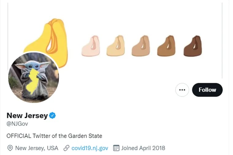 The Twitter header for @NJGov, the official Twitter account for the state of New Jersey