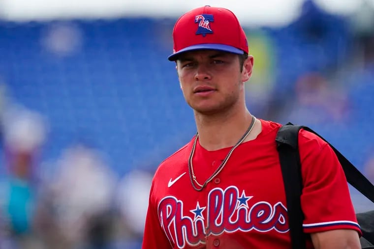 Phillies catching prospect Logan O'Hoppe says he's trying to avoid social media during the lead up to the trade deadline.