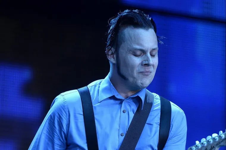 Jack White perfroms at Farm Aid '14 at Walnut Creek Amphitheater in Raleigh, N.C