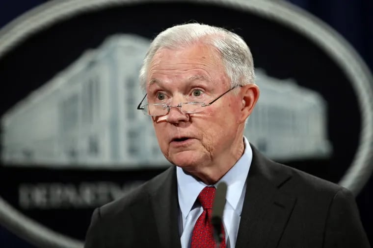 United States Attorney General Jeff Sessions speaks during a news conference in Dec. at the Justice Department in Washington. Attorney General Jeff Sessions is going after legalized marijuana. Sessions is rescinding a policy that had let legalized marijuana flourish without federal intervention across the country. That's according to two people with direct knowledge of the decision.