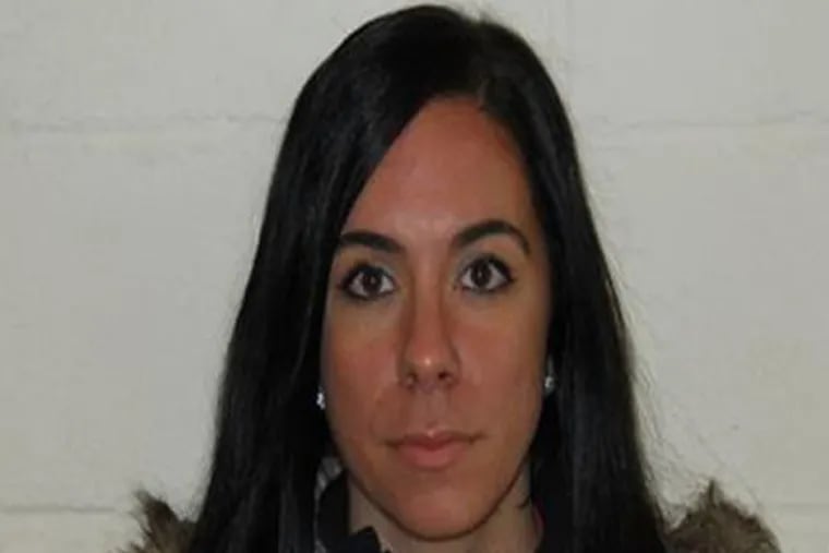 Erica Ann Ginnetti, a former Lower Moreland High School teacher, pleaded guilty Tuesday to charges related to a sexual relationship she had with a 17-year-old student. (Photo via County of Montgomery District Attorney)