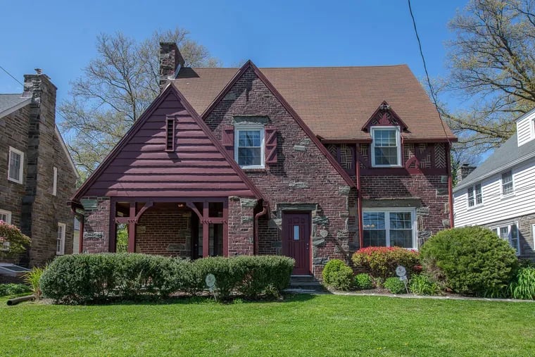 The five bedroom, 3½-bath Tudor-style Colonial in Bala Cynwyd's College Park neighborhood is near two parks and the heritage trail, as well as the Schuylkill and Martin Luther King Drive.