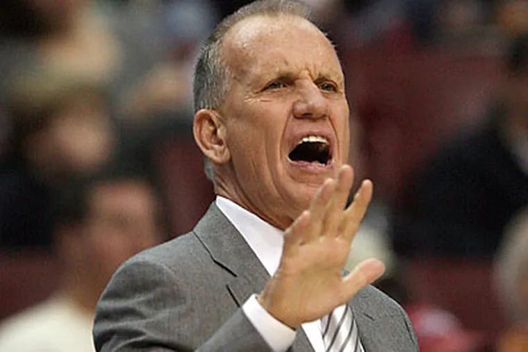 "I don't like our team getting sloppy at the end," Doug Collins said after Monday's game. (Yong Kim/Staff file photo)