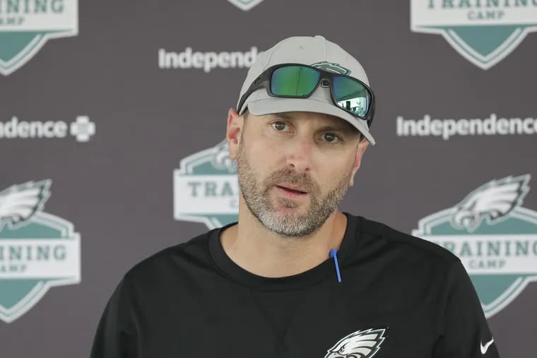 Mike Groh is the Eagles' offensive coordinator.