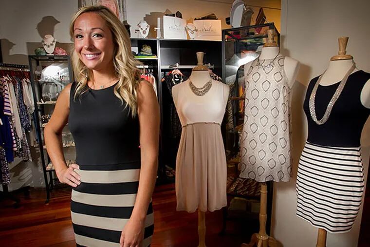 Liz Rymar is the owner of fashion brand ellelauri and a retail store in Liberty Place at 16th and Chestnut St..