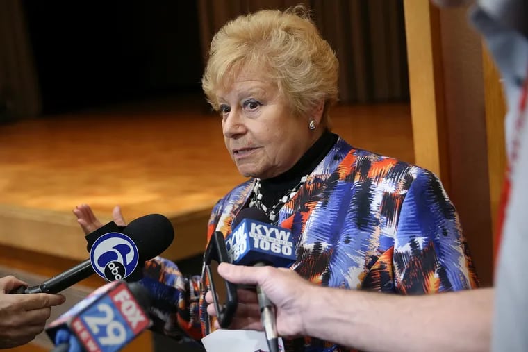 Association of Catholic Teachers President Rita Schwartz is shown in this file photo. Schwartz's union, which represents high school teachers in the Archdiocese of Philadelphia, is considering a new contract.