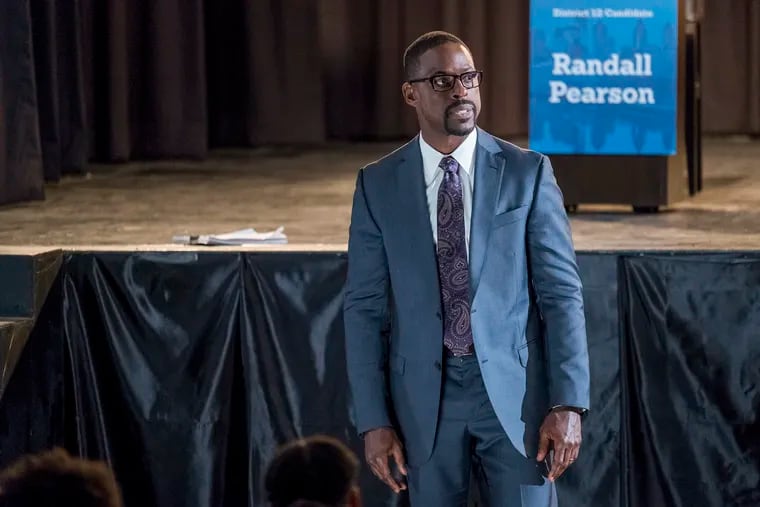 Sterling K. Brown as Randall Pearson in NBC's "This Is Us," where the character this season embarked on a campaign for Philadelphia City Council.