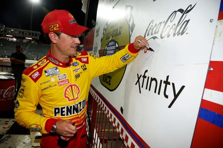 After winning by leading 199 of 200 laps in last week's All-Star Race, Joey Logano will look to pick up his first points win of the season at Charlotte. (Photo by Sean Gardner/Getty Images)