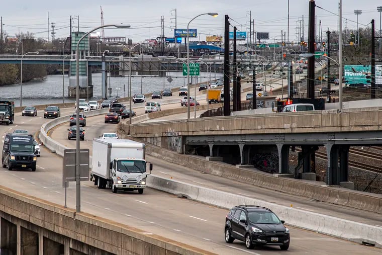 Motor vehicle traffic along I-76 in March. The $1.2 trillion infrastructure bill is expected to provide a long-sought fiscal boost to the nation's roads and bridges.