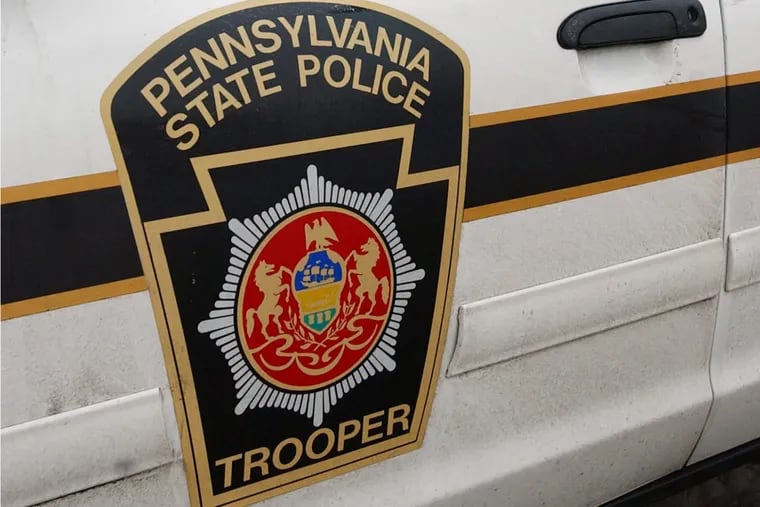 FILE / Pennsylvania State Police decal on side of patrol car.
