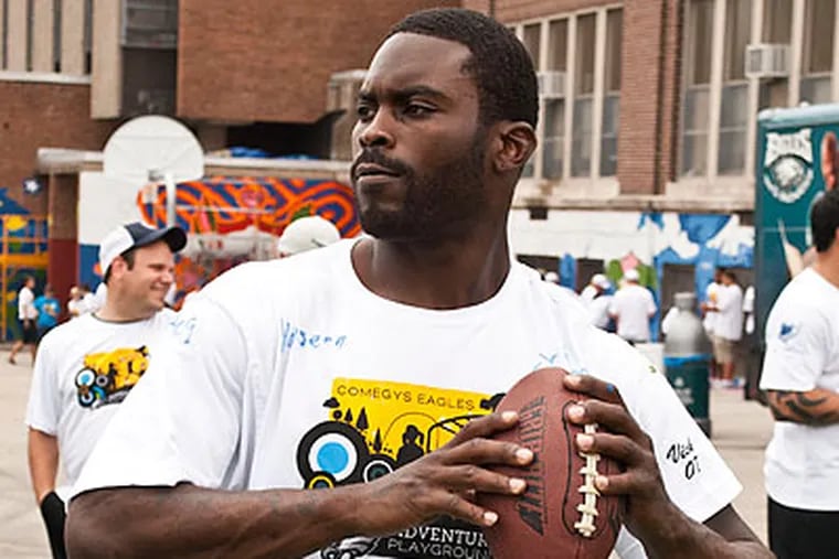 Michael Vick told NFL rookies that they have "got a lot of learning to do." (Elise Wrabetz/Staff file photo)