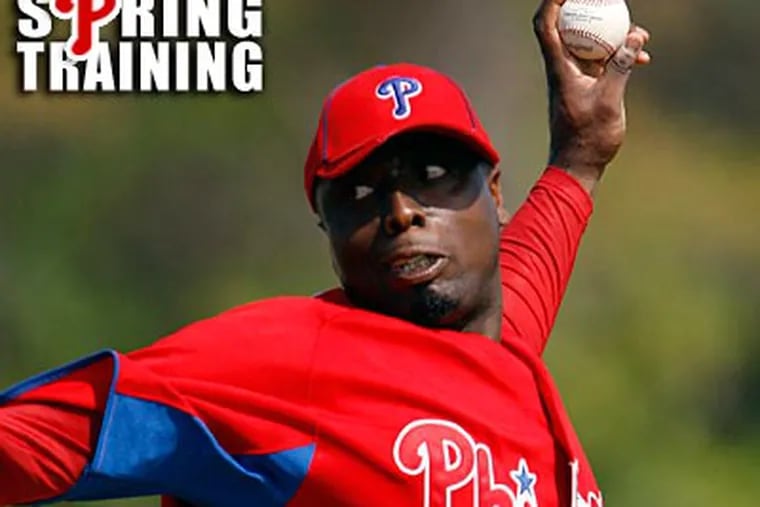 Dontrelle Willis revealed after Wednesday's game that his left arm is tired. (Yong Kim/Staff Photographer)