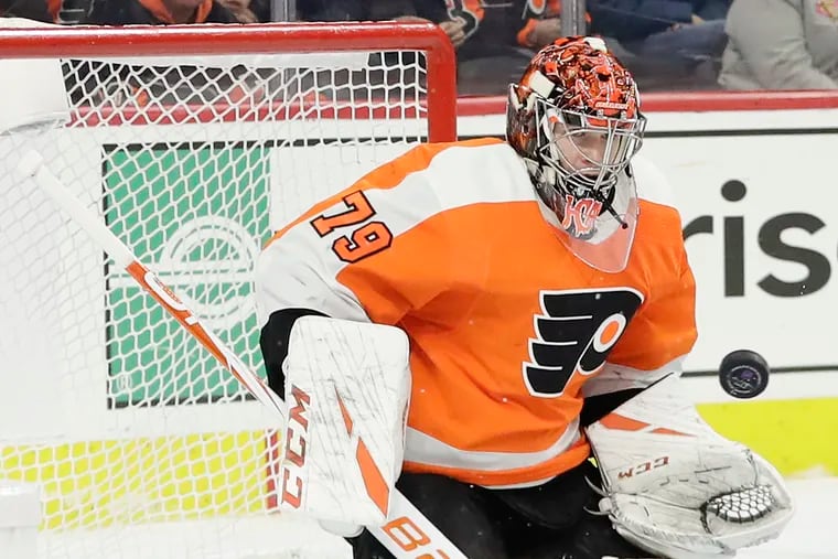 Flyers goaltender Carter Hart, sidelined with an abdominal strain, is getting close to returning to the lineup.