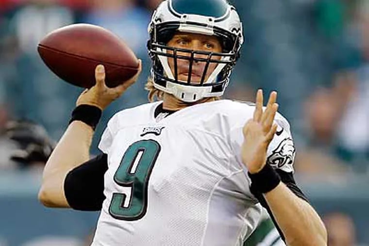Nick Foles started his second preseason game against the Jets. (Matt Rourke/AP)