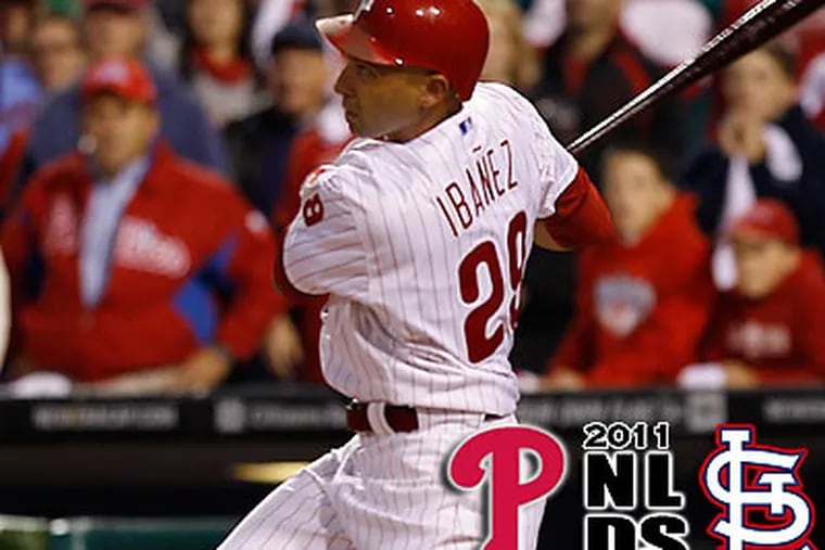 Inside the Phillies: Phillies' Raul Ibanez gets a postseason chance and  hits a home run