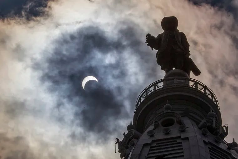 The partial solar eclipse on August 21, 2017. This time, the sun will be eclipsed just as it rises over the horizon.