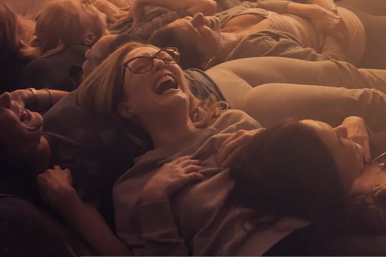 This image released by A24 shows Julianne Moore in a scene from "Gloria Bell." Everyone is vanishing around Julianne Moore's title character in Sebastian Lelio's "Gloria Bell." The disappearances don’t come with blood-curdling shrieks or thundering score cues, but with the humdrum ebb of middle age. People just move away or recede from view. (A24 via AP)