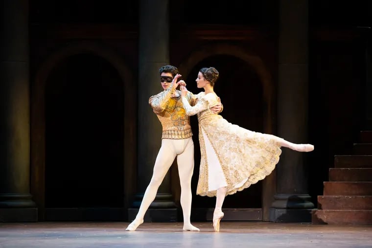 Lillian DiPiazza and Sterling Baca in Pennsylvania Ballet's "Romeo & Juliet."