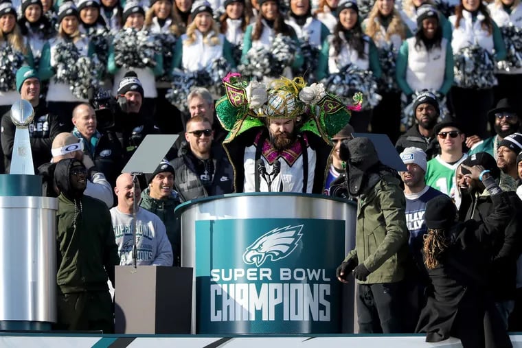Jason Kelce and his Mummers costume will be back.