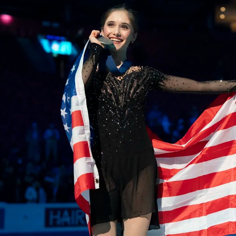 Isabeau Levito won the silver medal at the 2024 World Figure Skating Championships in Montreal.