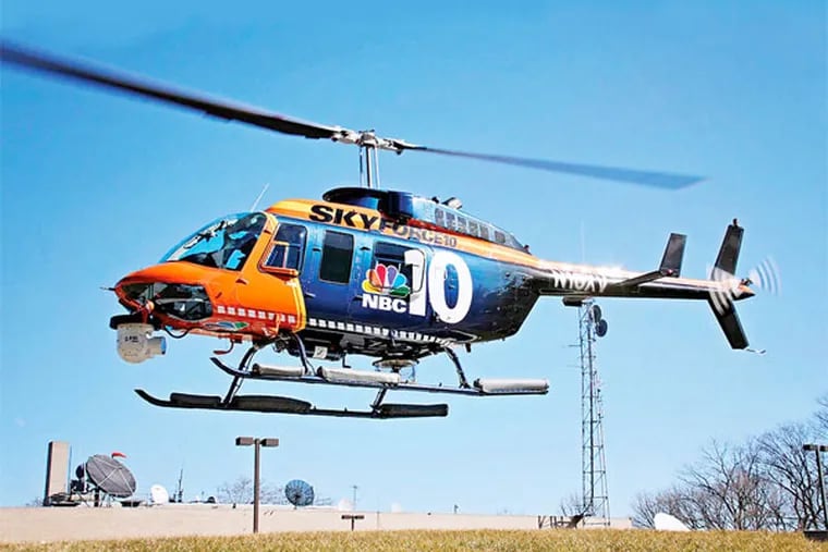 NBC10 has raised the stakes in the local TV news wars with last month's introduction of the state-of-the-art Skyforce10 news chopper.