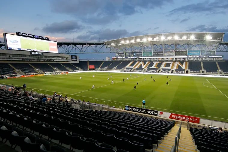The Union will become the first sports team in the Philadelphia area to host fans at a game during the coronavirus pandemic when they open the gates of Subaru Park for Sunday’s 7:30 p.m. game against the Montreal Impact.
