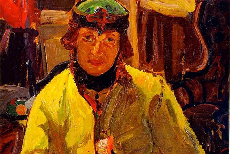 Theresa Bernstein's &quot;The Baroness,&quot; a 1917 portrait of Elsa von Freytag-Loringhoven, is one of her most affecting paintings and is part of the retrospective at the Woodmere Art Museum.