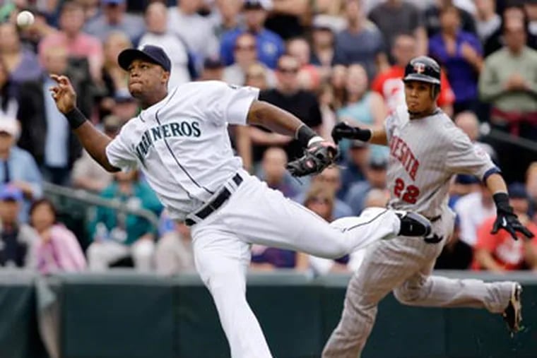 Seattle's Adrian Beltre is one of the top third basemen available this off-season. (Elaine Thompson/AP)