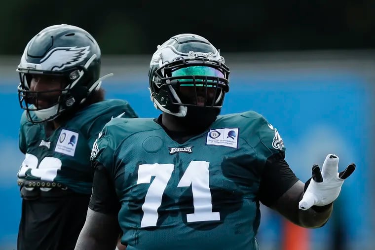 Jason Peters is back at left tackle, so the Eagles increased his pay.