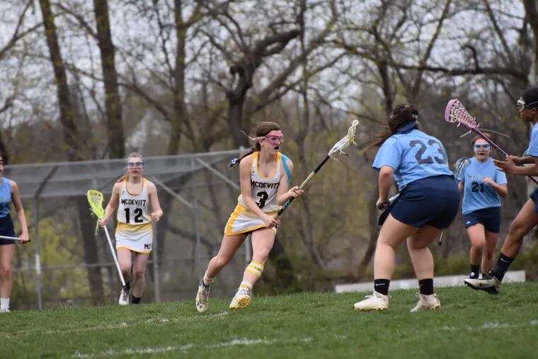 Suzanna Cantwell's 200th career goal makes McDevitt girls