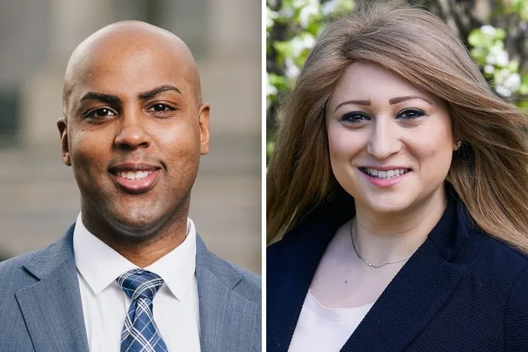 Will Cunningham (left) and Kate Gibbs received endorsements from The Inquirer Editorial Board in the 2020 primary election.