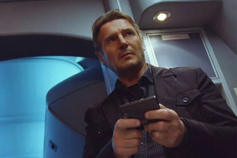 Liam Neeson is a U.S. marshal who comes under suspicion on a hijacked transatlantic flight in the far-fetched 'Non-Stop.'