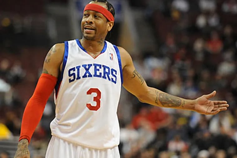 Allen Iverson is confident he can return to a high level of play next season after just 10 games in Turkey. (Clem Murray/Staff file photo)