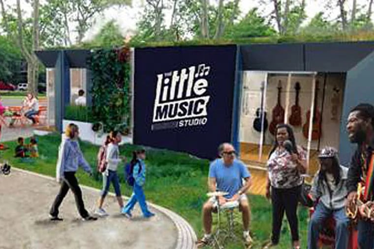 The “Little Music Studio,” a pop-up playground for musicians was submitted by Ben Bryant, a two-time winner of the Knight Challenge.