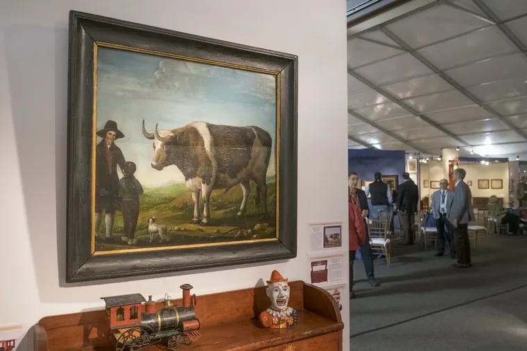 A scene from the 2016 Philadelphia Antiques and Art show at the Navy Yard.