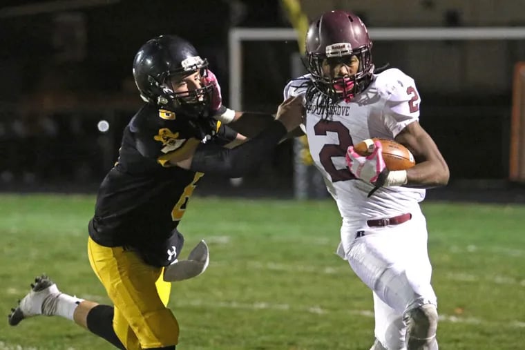 Pottsgrove’s Rahsul Faison (2) has carried 312 times for 2,838 yards and 41 touchdowns.