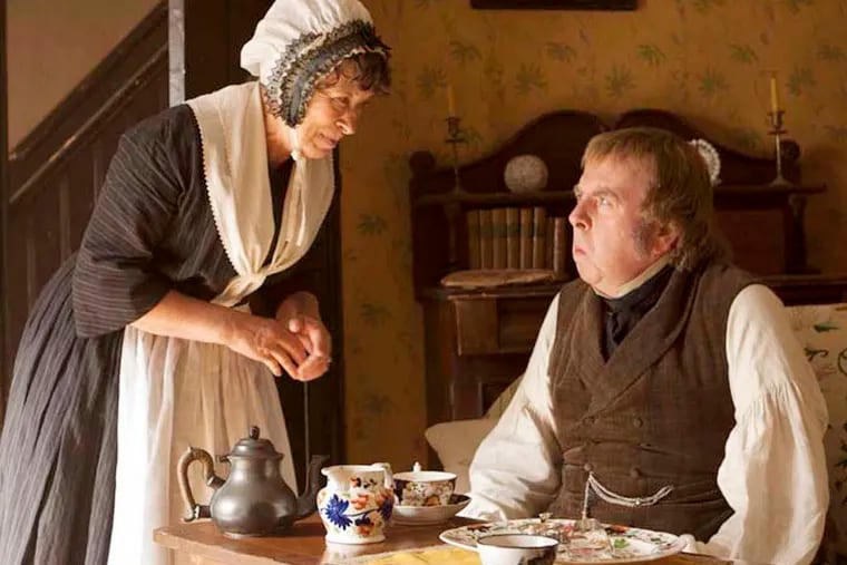 Left to right: Marion Bailey as Sophia Booth and Timothy Spall as J.M.W. Turner
Photo by Simon Mein, Courtesy of Sony Pictures Classics