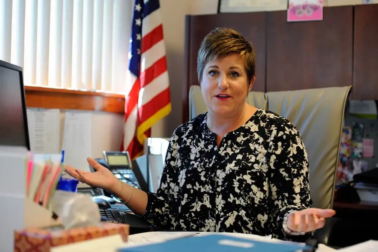 Pennsylvania Victim Advocate Jennifer Storm is shown in her Harrisburg office.