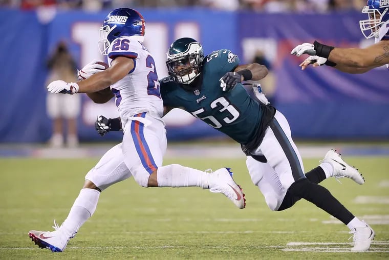 The Eagles run defense has been lacking the last five games. Giants rookie Saquon Barkley will test it on Sunday.