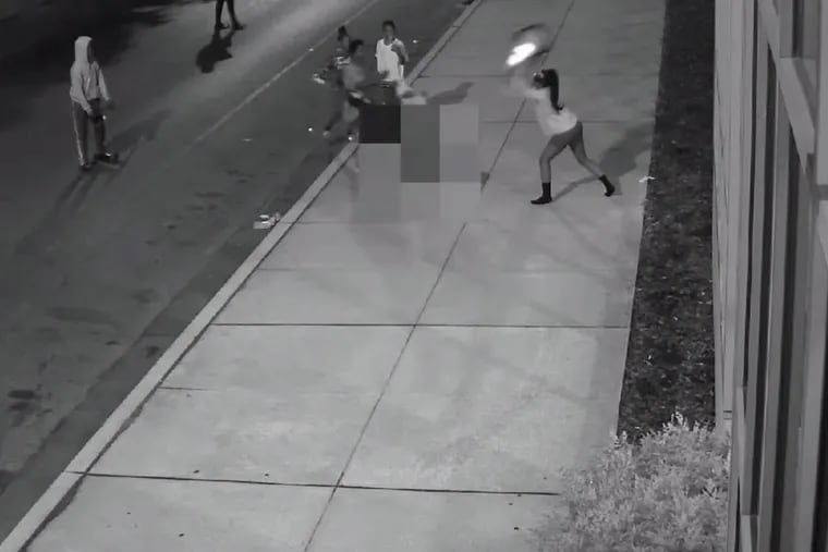 Philadelphia police release video of 7 teens wanted in traffic cone beating death of 73-year-old man. James Lambert Jr. was attacked June 24 on Cecil B. Moore Avenue near 21st Street in North Philadelphia, which was caught on surveillance video. He died the next day.