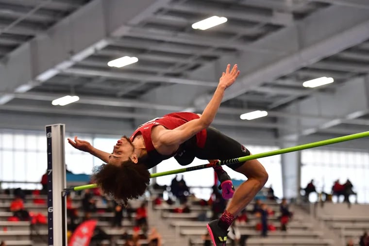 St. Joe's Patrick Fehm finished second in the high jump at the Atlantic 10 indoor championships with a height of 2.07 meters (6 feet, 9¼ inches).