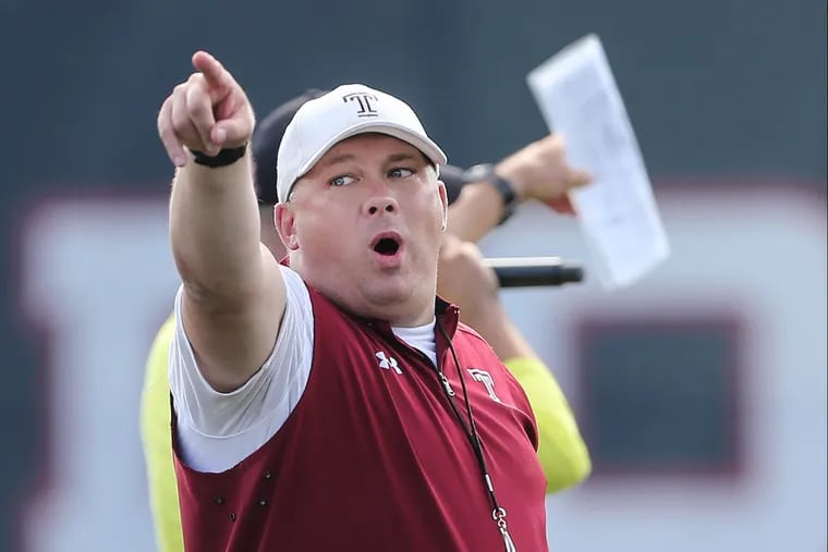 Geoff Collins says he is improving week to week in his first year as a head coach.
